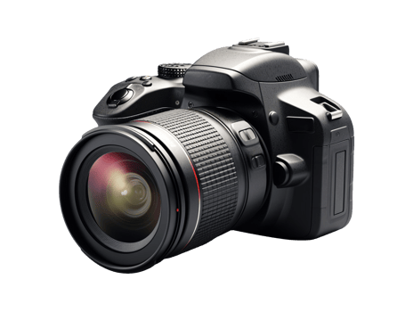 AI generated Dslr photo camera object png photo