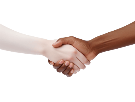AI generated Hands shake photo png