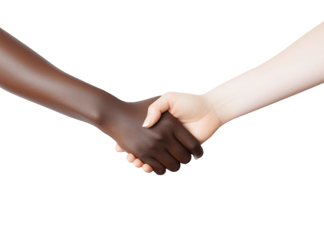 AI generated Hands shake photo png