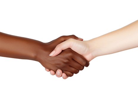 AI generated Hands shake photo png