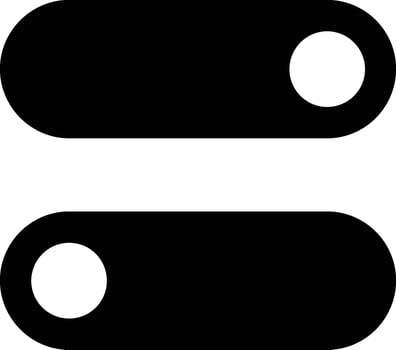 Glyph Toggle Button Icon vector