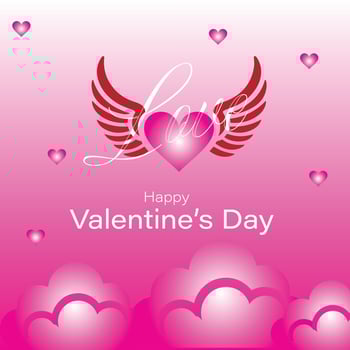 Happy Valentine's Day Social Media Vector Creatives for 14 February