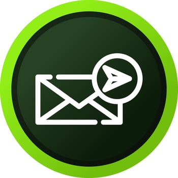 Send Mail Creative Icon Design vector