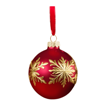 AI generated Christmas ornament with high resolution isolated png