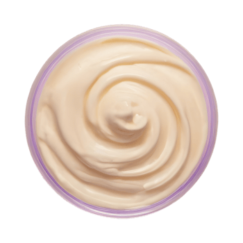 AI generated purple cream texture on transparent background isolated png