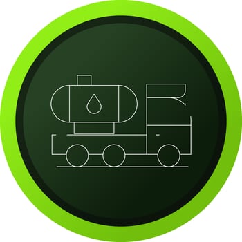 Tanker Truck Creative Icon Design vector