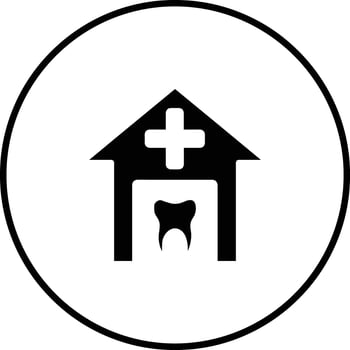 Dental Clinic Vector Icon