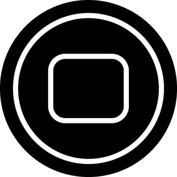 Stop Button Vector Icon