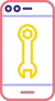 Smartphone Repair Vecto Icon vector