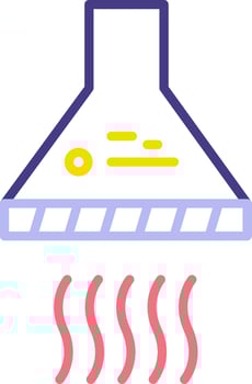Extractor Hood Vecto Icon vector