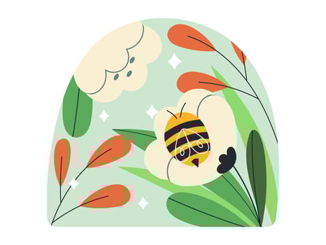 flora plants nature sticker illustration vector