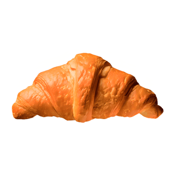 AI generated Freshly baked croissant isolated on transparent background png