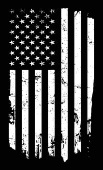 American Distressed Flag Design vector