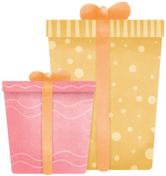 Gift box for birthday party png