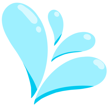 Blue water splash png