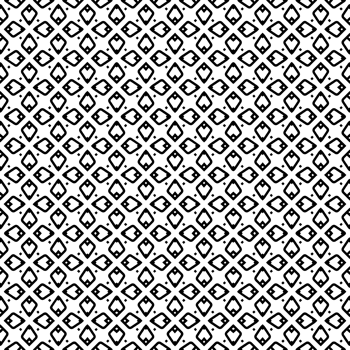 Black seamless abstract pattern. Overlay for background and backdrop. Ornamental design. PNG graphic illustration with transparent background.