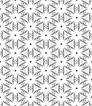 Black seamless abstract pattern. Overlay for background and backdrop. Ornamental design. PNG graphic illustration with transparent background.