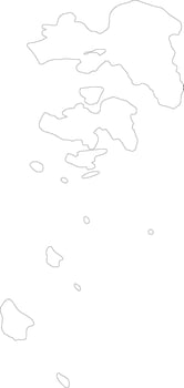 Attiki Greece outline map vector