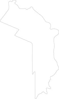 Mindoro Oriental Philippines outline map vector