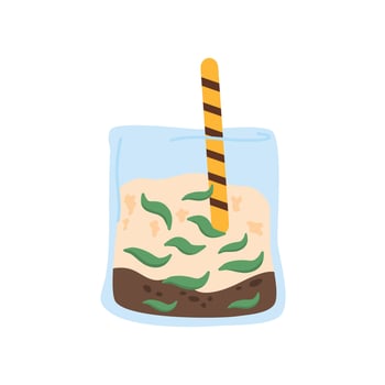 Cendol Indonesian Traditional Drink illustration vector