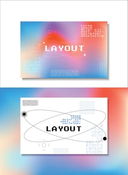 Abstract background, gradient cover layout, creative template design vector