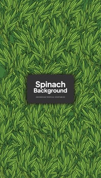 Water Spinach illustration, tropical vegetable background design template vector