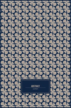 abstract pattern of eclipse shape with retro style vector