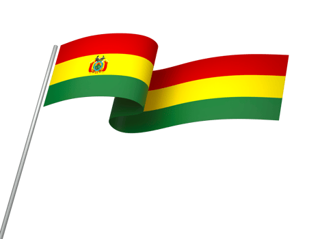 Bolivia flag element design national independence day banner ribbon png