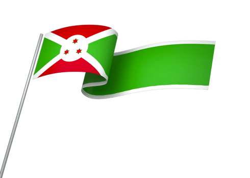 Burundi flag element design national independence day banner ribbon png