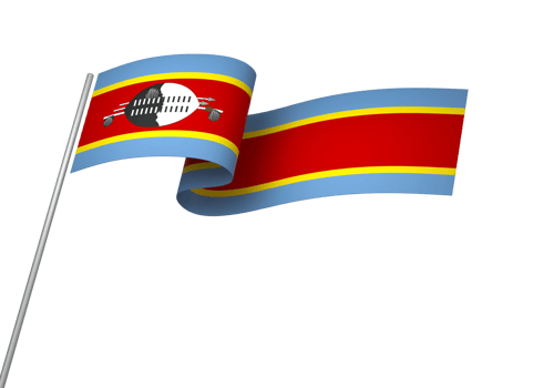 Eswatini flag element design national independence day banner ribbon png