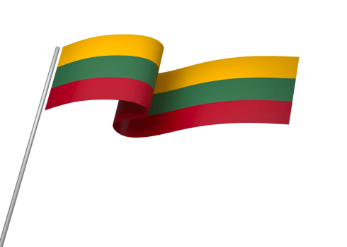Lithuania flag element design national independence day banner ribbon png