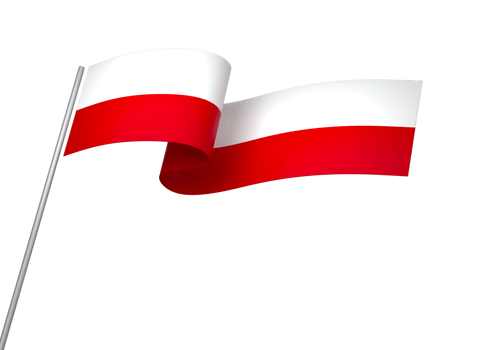 Poland flag element design national independence day banner ribbon png
