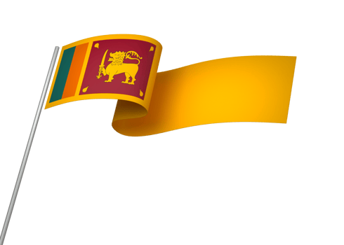 Sri Lanka flag element design national independence day banner ribbon png