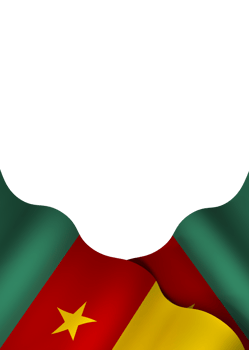 Cameroon flag element design national independence day banner ribbon png