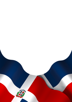 Dominican Republic flag element design national independence day banner ribbon png