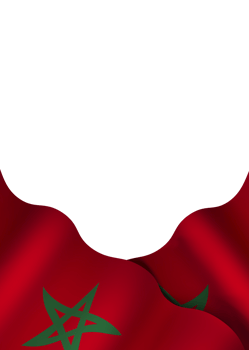 Morocco flag element design national independence day banner ribbon png