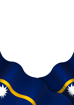 Nauru flag element design national independence day banner ribbon png