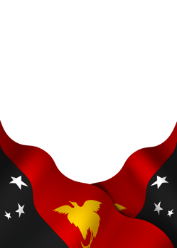 Papua New Guinea flag element design national independence day banner ribbon png