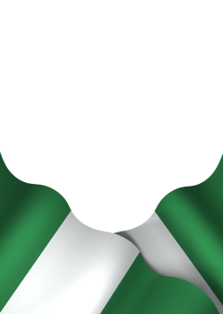 Nigeria flag element design national independence day banner ribbon png
