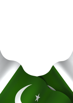 Pakistan flag element design national independence day banner ribbon png