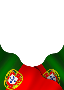Portugal flag element design national independence day banner ribbon png