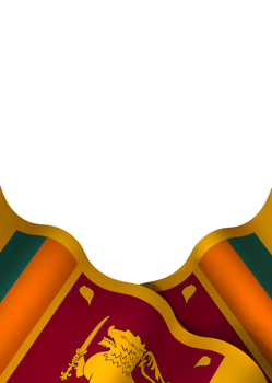 Sri Lanka flag element design national independence day banner ribbon png