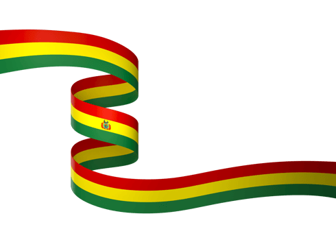 Bolivia flag element design national independence day banner ribbon png