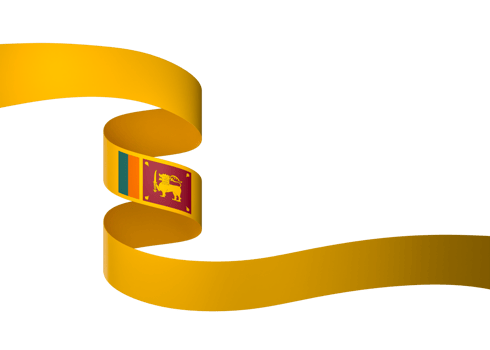 Sri Lanka flag element design national independence day banner ribbon png