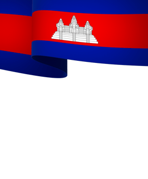 Cambodia flag element design national independence day banner ribbon png