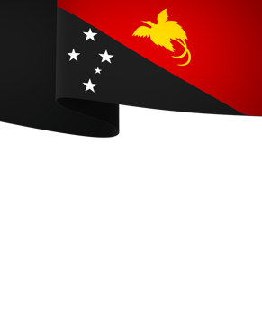 Papua New Guinea flag element design national independence day banner ribbon png