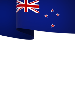 New Zealand flag element design national independence day banner ribbon png