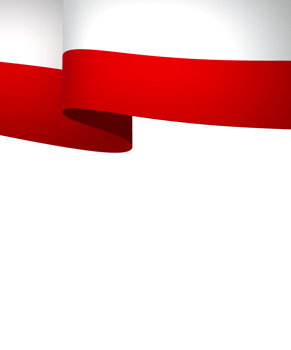 Poland flag element design national independence day banner ribbon png
