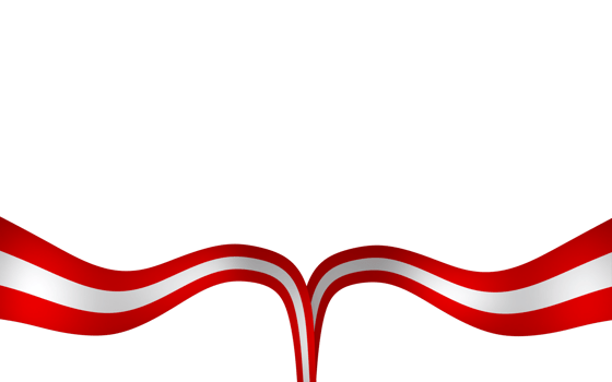 Austria flag element design national independence day banner ribbon png