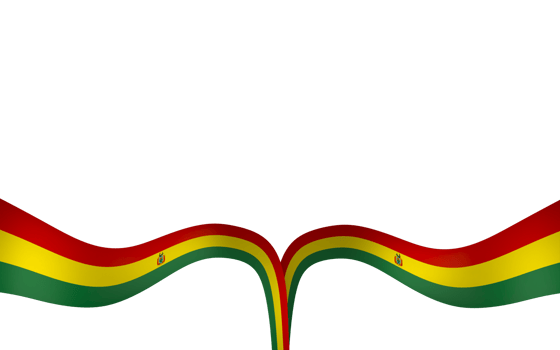 Bolivia flag element design national independence day banner ribbon png
